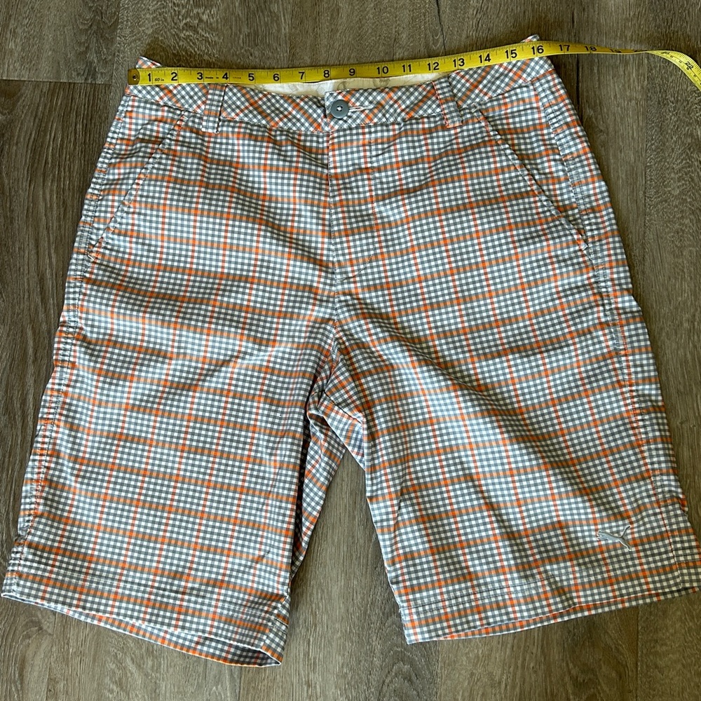 Puma Orange and White Hybrid Shorts